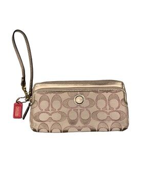 COACH - Double Zip Wallet Wristlet